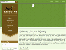 Tablet Screenshot of harinbiotech.com